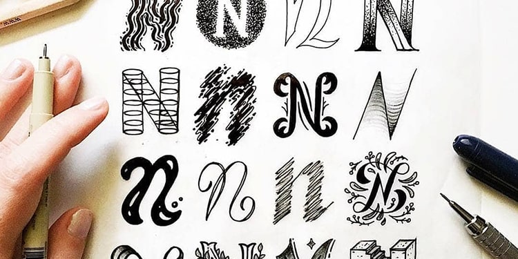 Cover lettering styles
