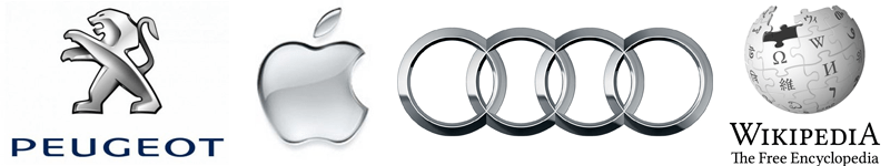 Gray logos