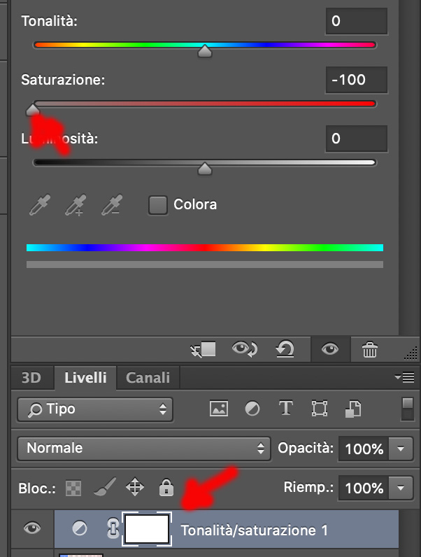 convert a photo to black and white with the saturation adjustment layer methods for the best