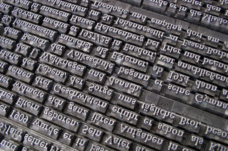 manual typesetting type lead type lead set font