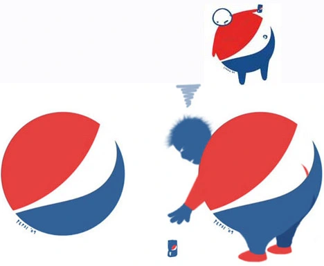 Playful interpretations of the Pepsi smiley